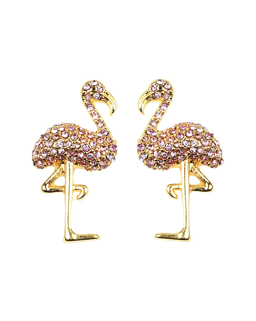 Eye Candy LA - Flamingo Crystal Earrings