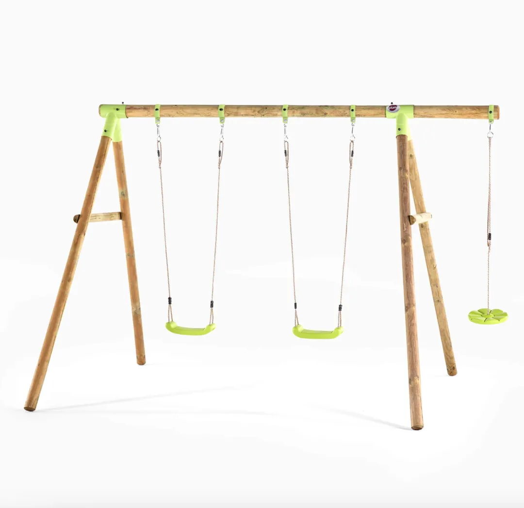 PLUM LORIS WOODEN SWING SET