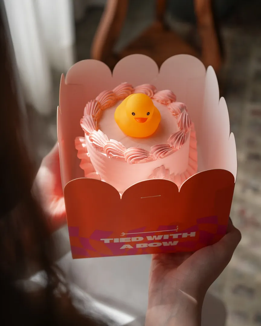 Pink Duck Mini Cake 🐥🩷