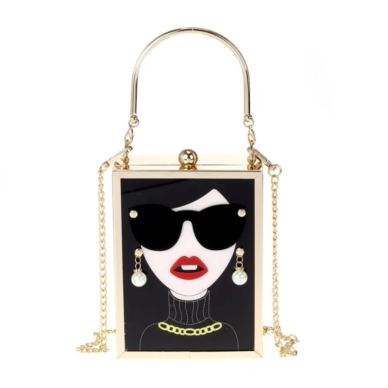 Lucit Lady Sunglasses Box Crossbody Bag