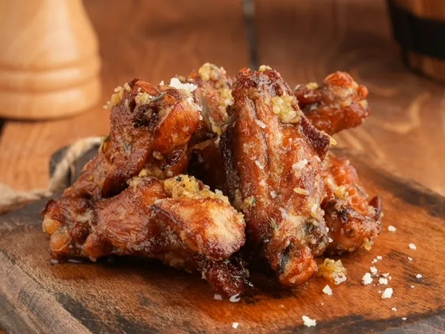 Garlic parmesan wings