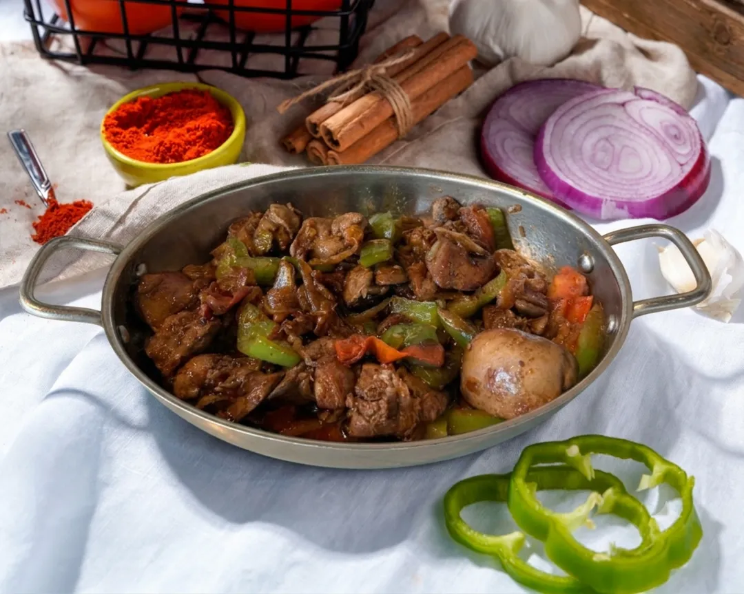 Chicken Liver with Pomegranate Sauce