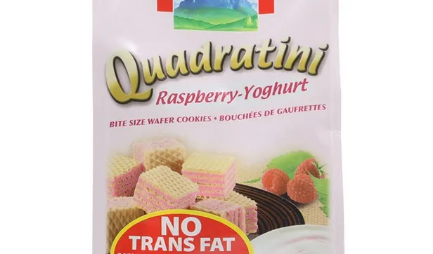 Loacker Quadratini Raspberry Yoghurt 110Gm