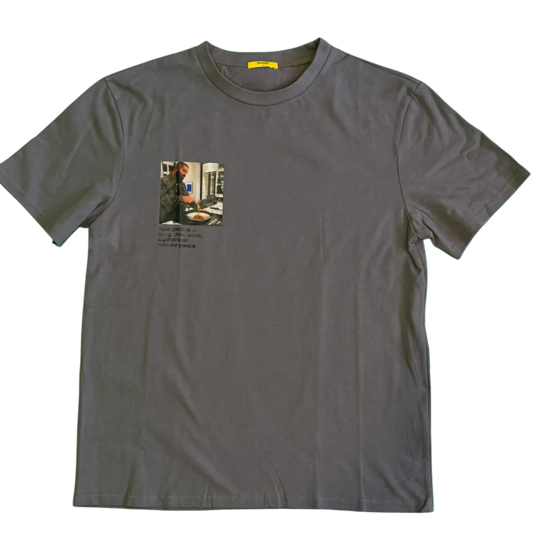 Spaghetti Drake Washed Grey T-Shirt