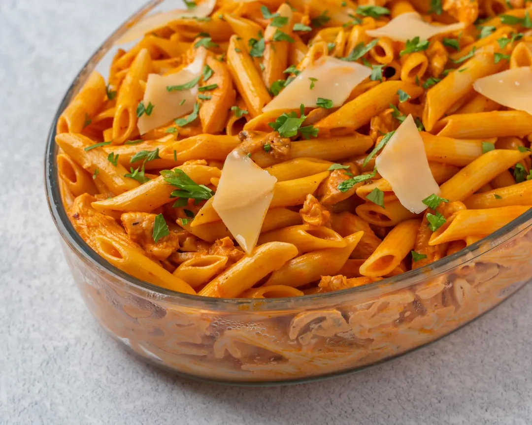 Pink pasta