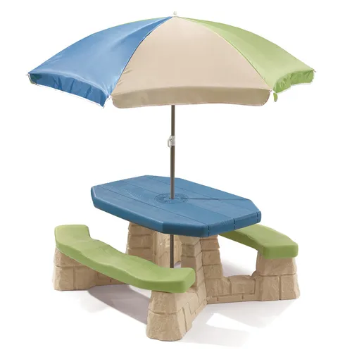 (Naturally Playful® Picnic Table With Umbrella)