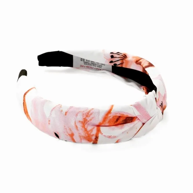 Floral Pink & White Headband