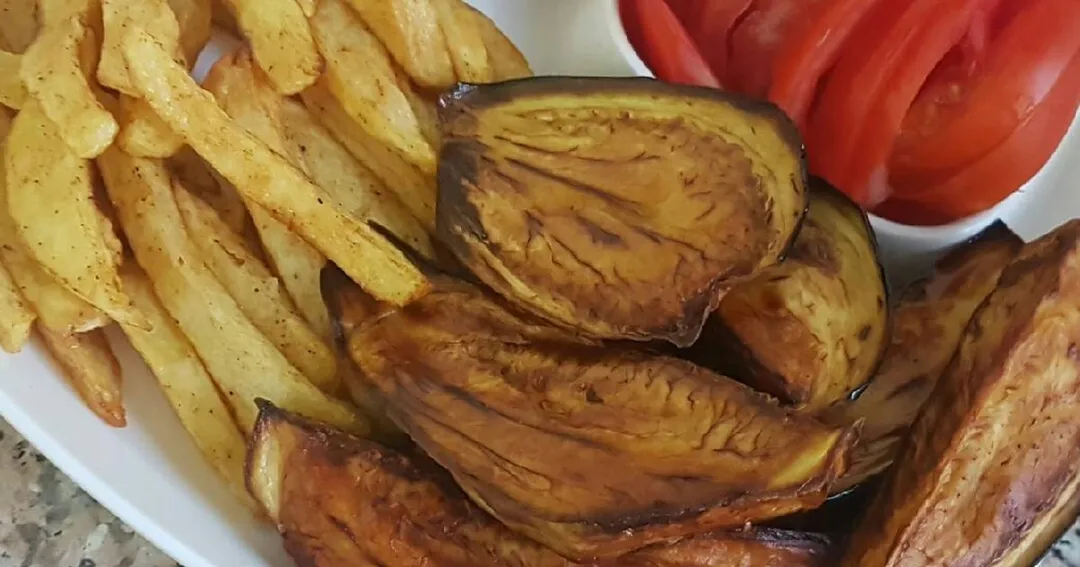 صحن بطاط وبادنجان