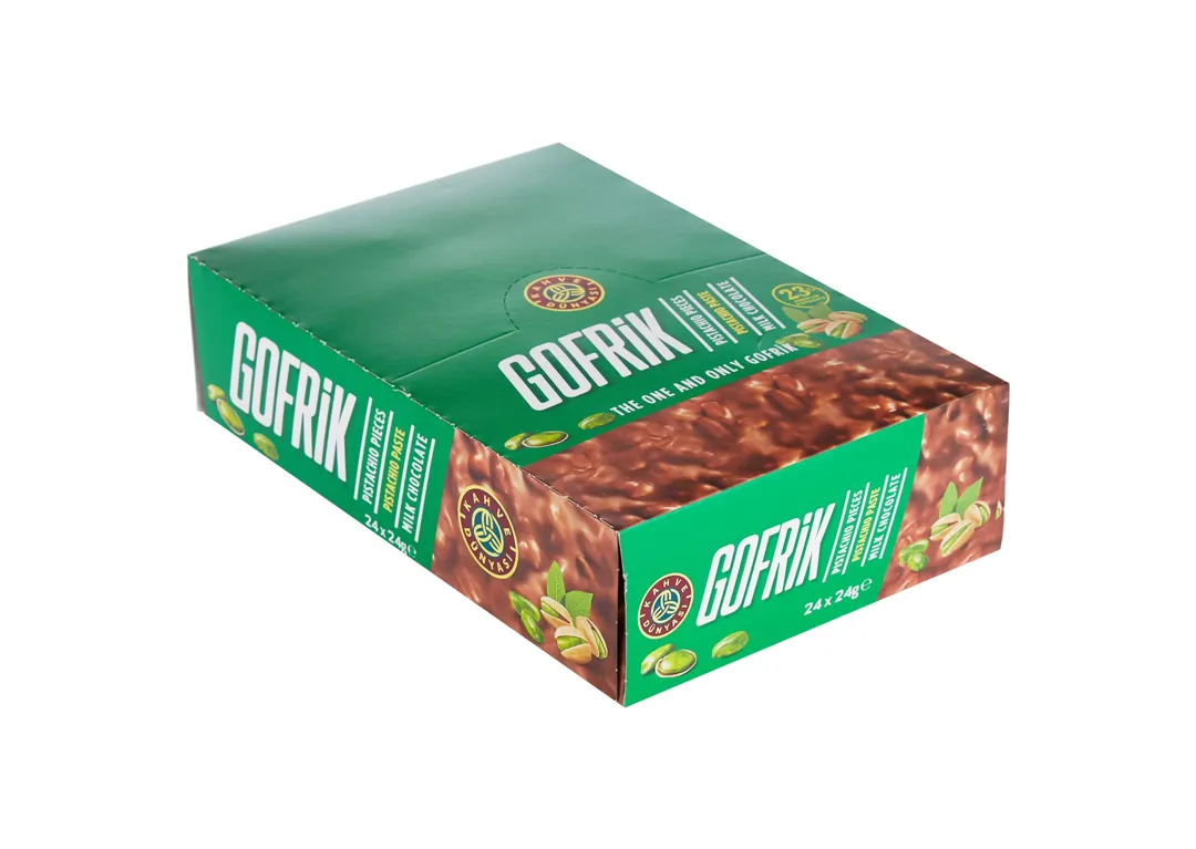 Gofrik Chocolate Pistachio Wafer 24 Pieces x 24g