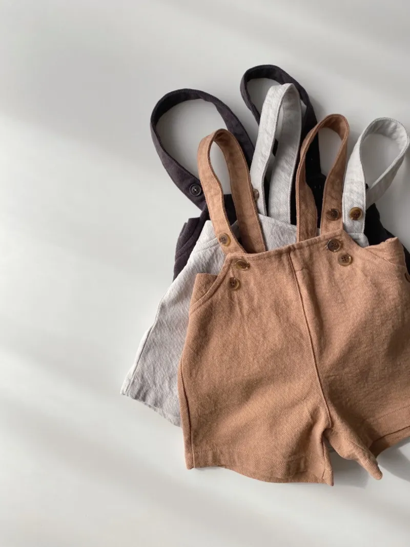 The Spring Suspenders Shorts- Terracotta