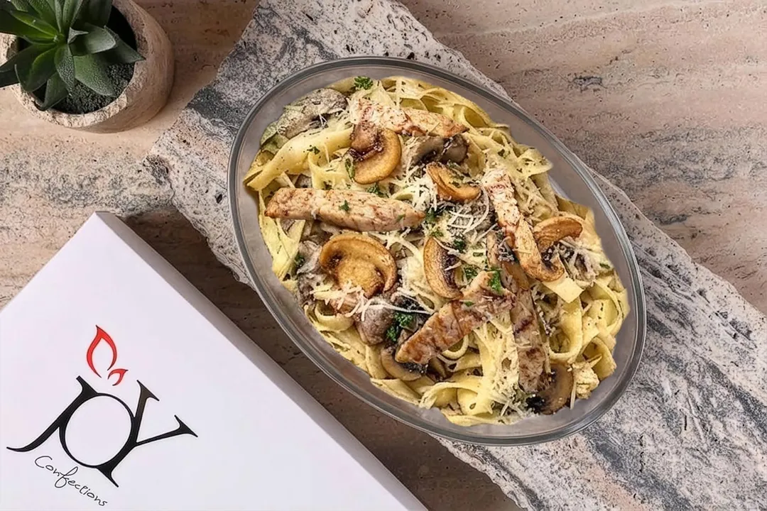 Fettuccine Mushroom Pasta Gathering