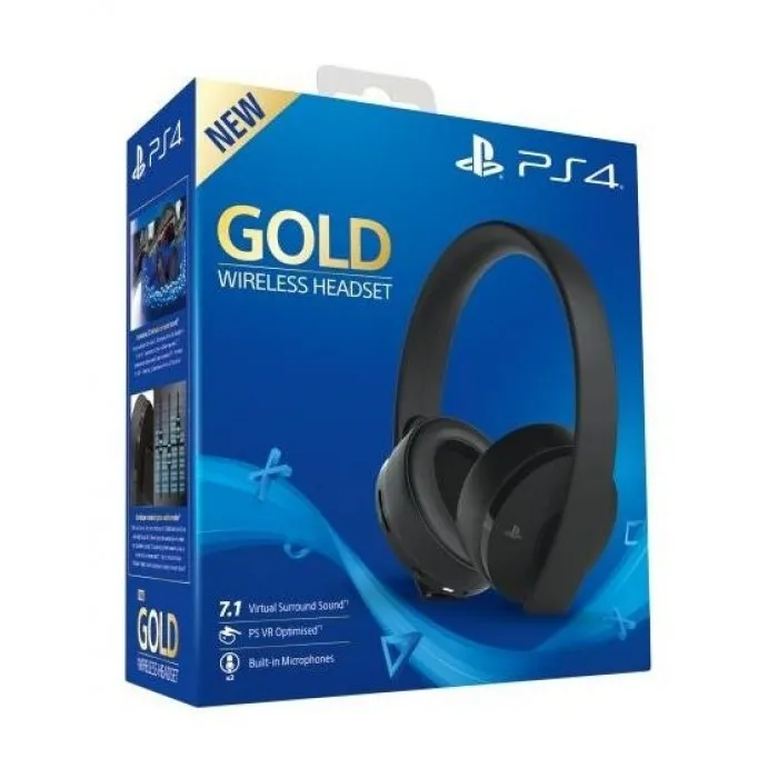Sony PlayStation Gold Wireless Headset - Black