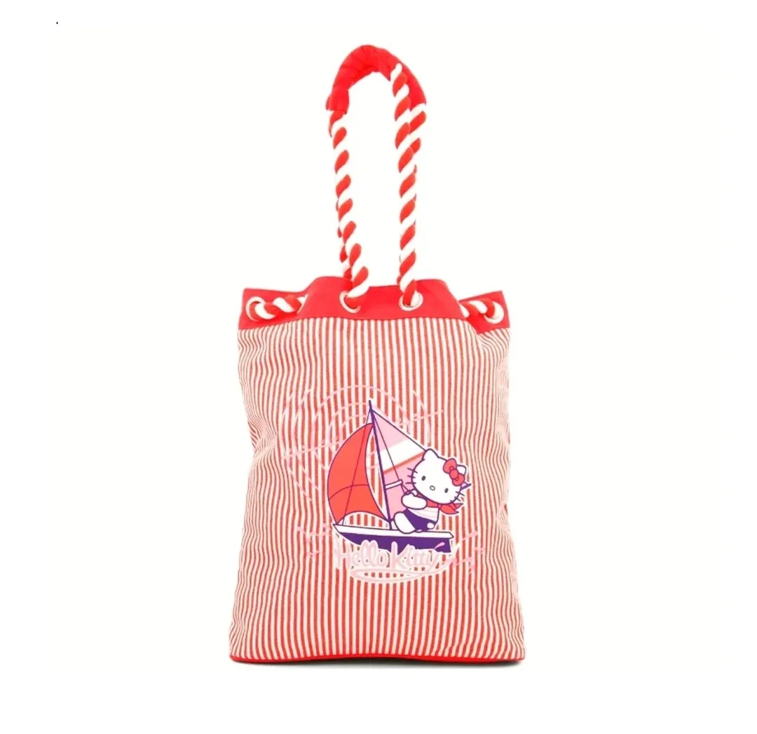 Hello Kitty Striped Bucket Bag