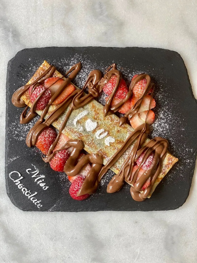Nutella and Strawberries Crepe