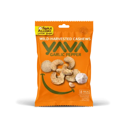 YAVA GARLIC CASHEWS 35G