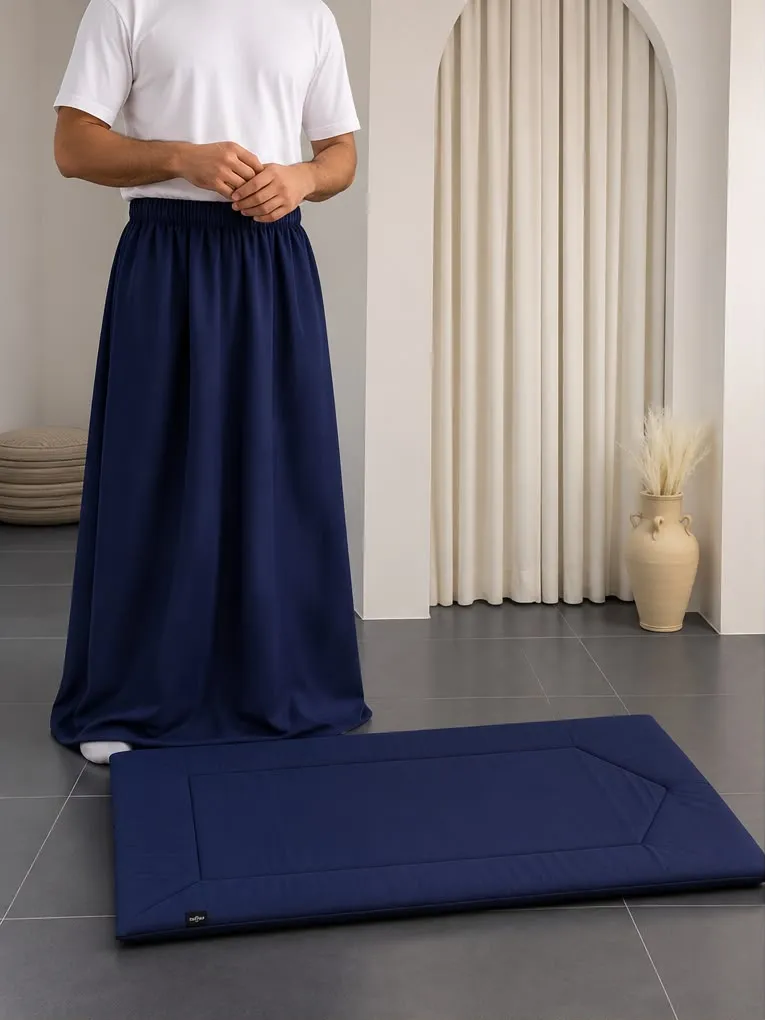 Navy Blue Turkish Rayoun Men’s Wizar with Sojada