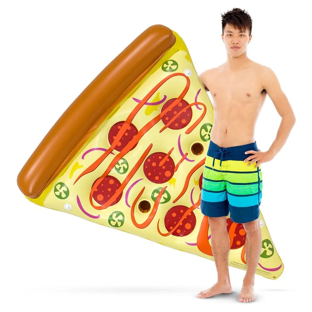 Pizza Pool Float & Cup Holder