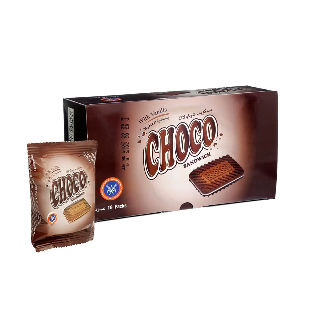 Kuwait Mills Choco Sandwich 18 Pieces x 15g