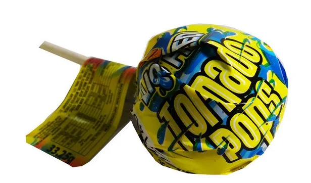 Jawbreaker Tornado Gum Pops Blueberry Lollipop