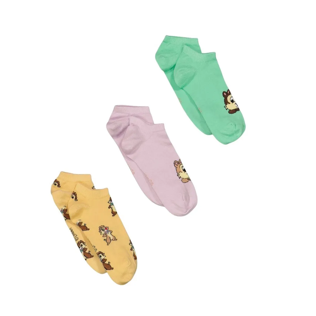 Disney Chip 'n' Dale 3 Pairs Short Socks