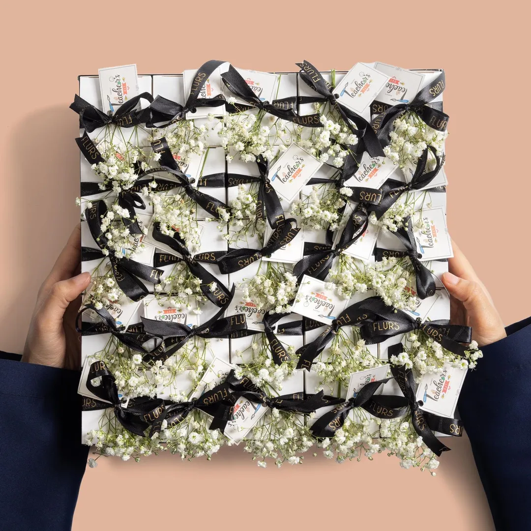 White Giveaways tray