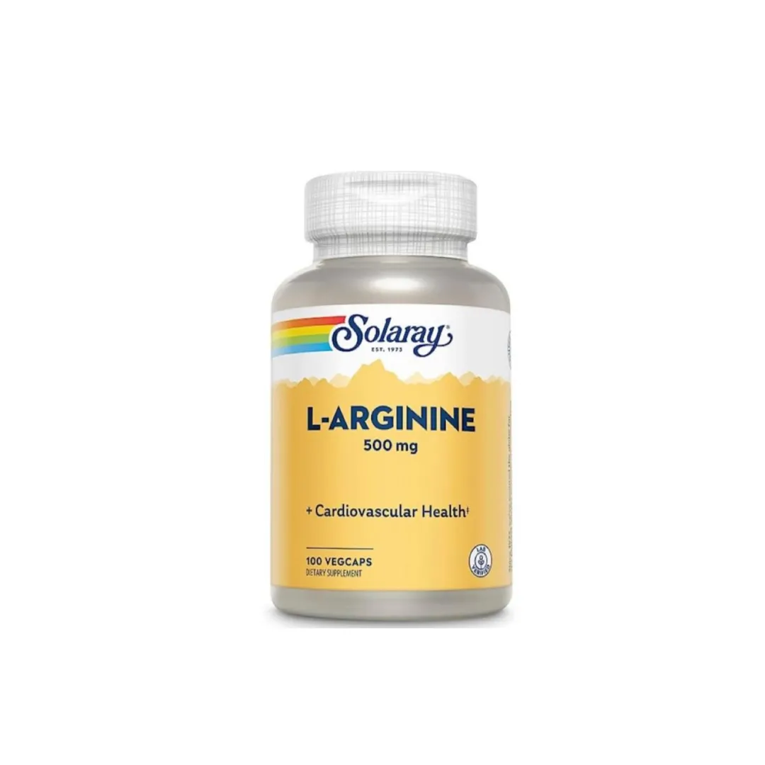 Solaray, L-ARGININE, 500MG, 100 vegcaps
