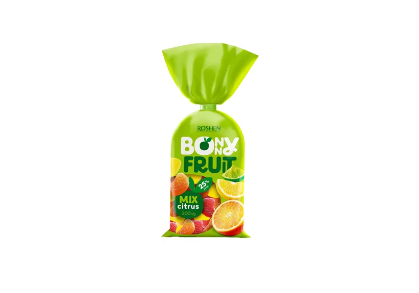 Roshen Jelly Candies "BONNY-FRUIT" Mix Citrus 200g