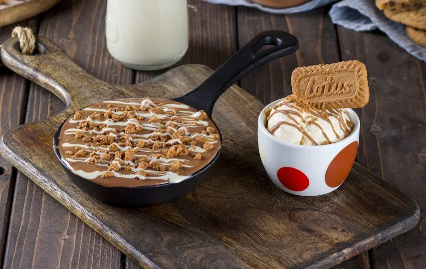 dipndip lotus n cookies in a pan