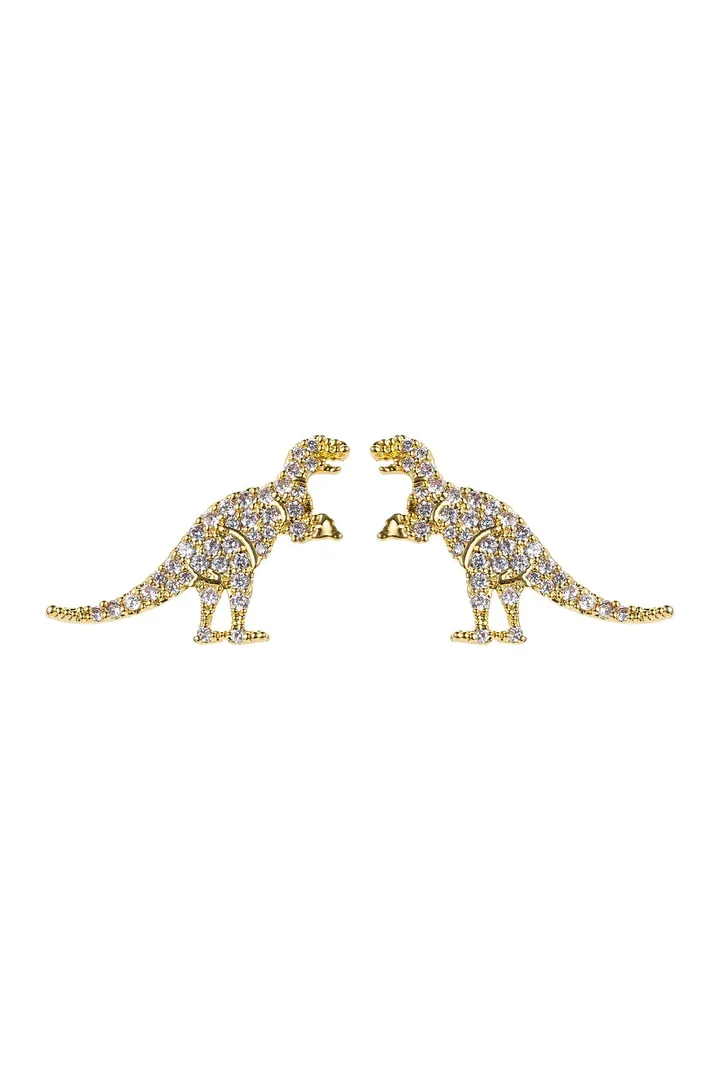 Eye Candy LA - T-Rex CZ Crystal Earrings