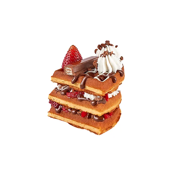 Strawberry Kit Kat Waffle Cake Slice