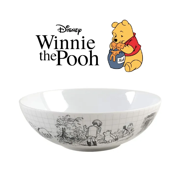 Winnie The Pooh Sketchbook Round Large Serving Bowl