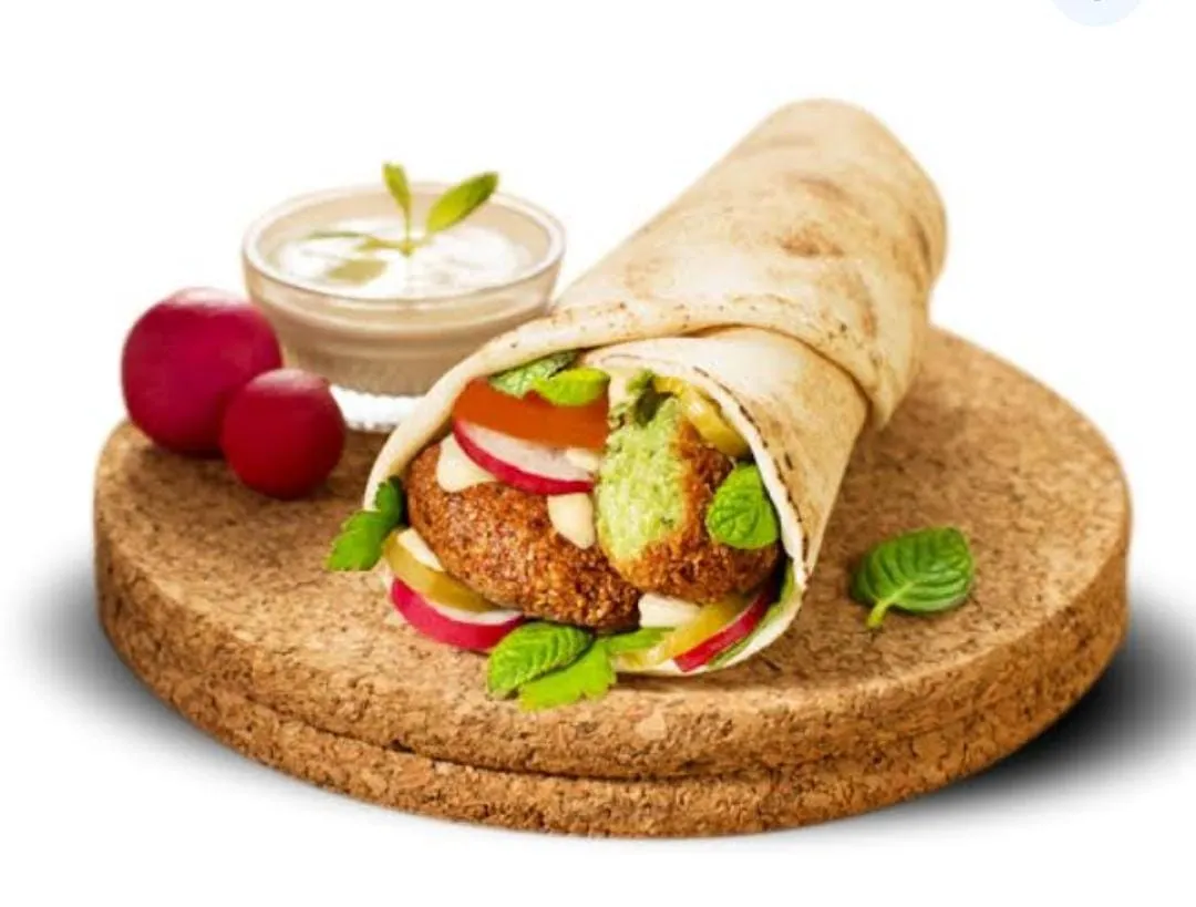 Syrian falafel sandwich