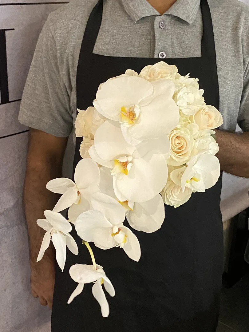 Orchid wedding bouquet
