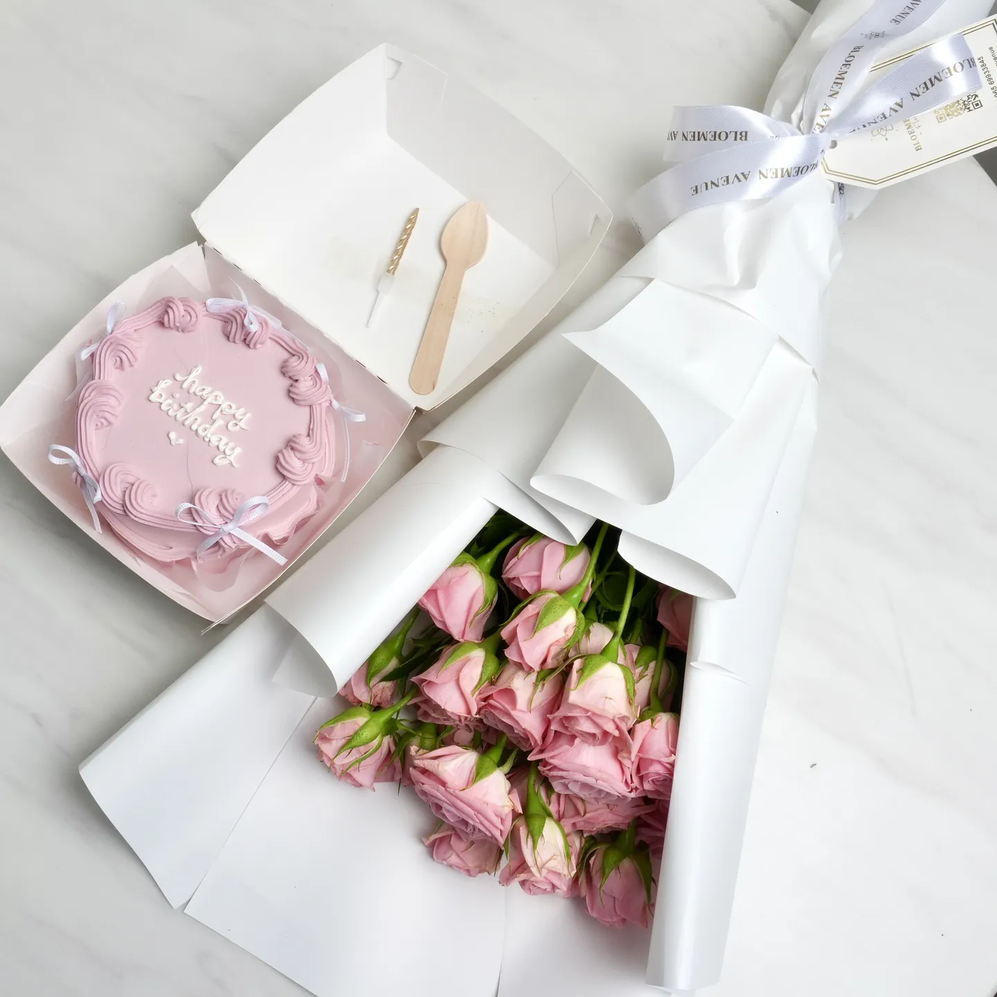 Flowers with Cake
