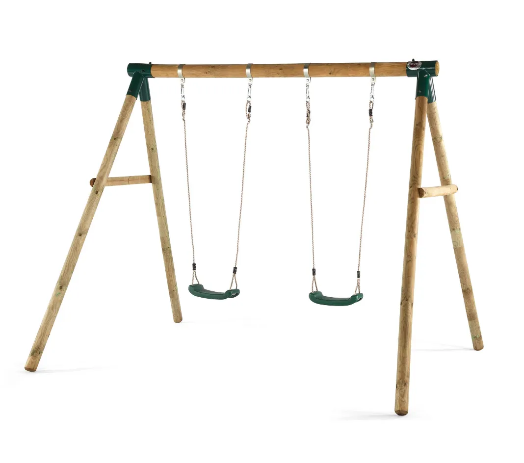 PLUM MARMOSET WOODEN GARDEN SWING SET