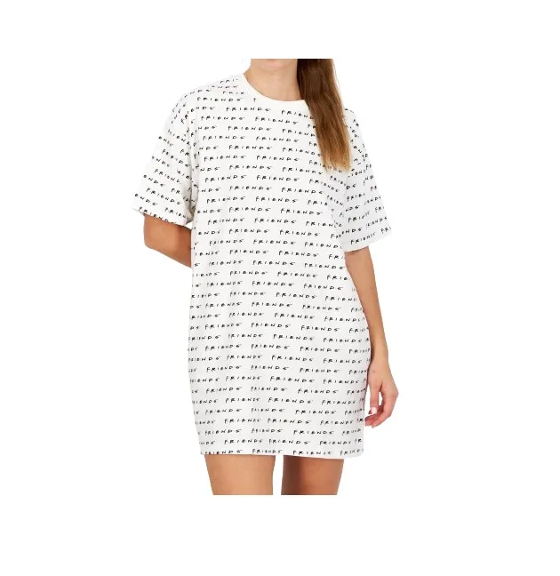Friends Allover Print Sleepwear Dress
