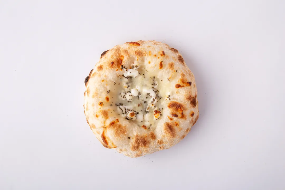 White cheese with mint