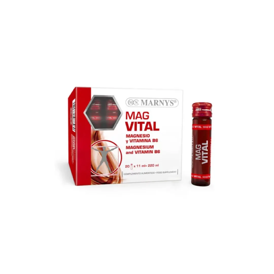 مغنيسيوم + ب٦ ، ٢٠ امبولة Marnys Magvital