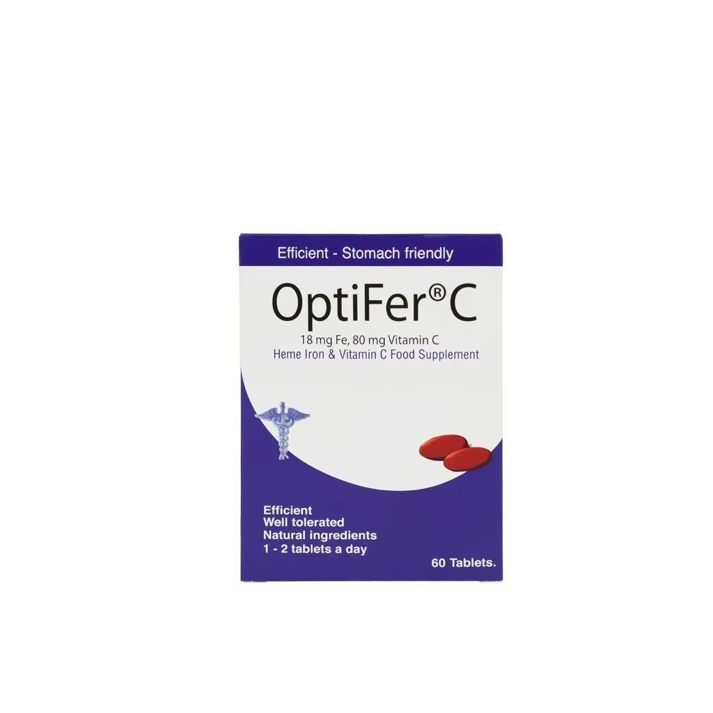 حديد 18ملغ مع فيتامين سي 60 حبة، OptiFer C