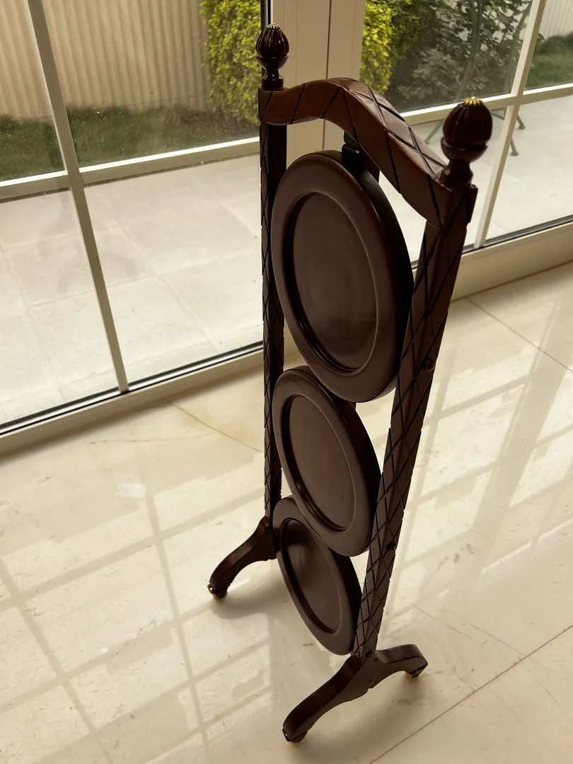 Folding service table