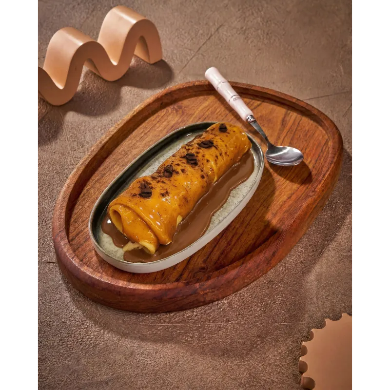 Rolled Crepe Spanish latte