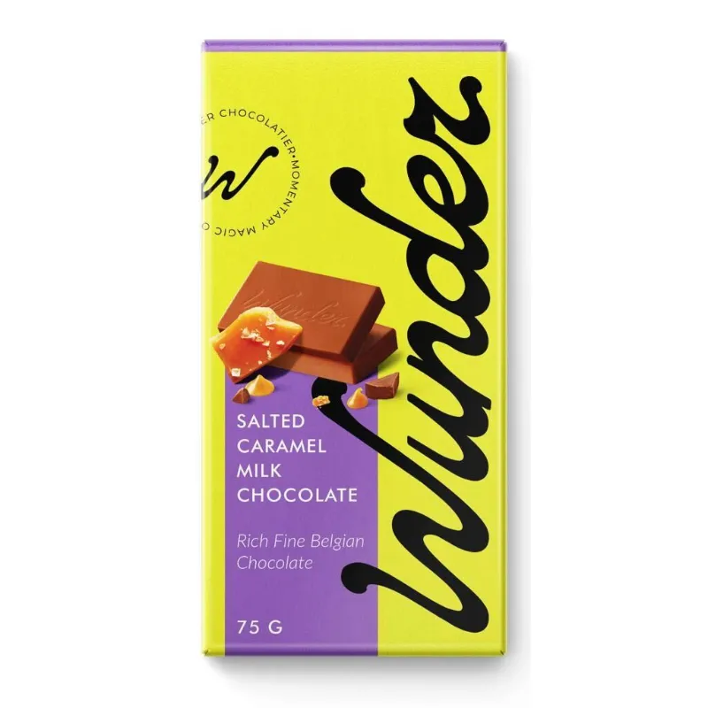 Salted Caramel Milk Chocolate.