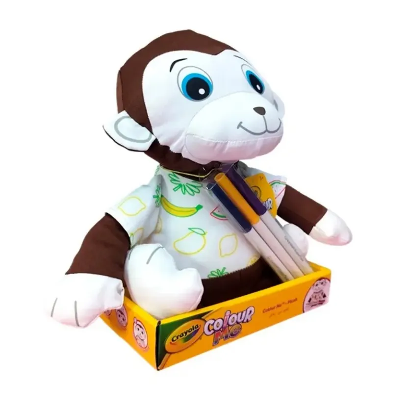 Crayola Color Me Plush Toy Monkey
