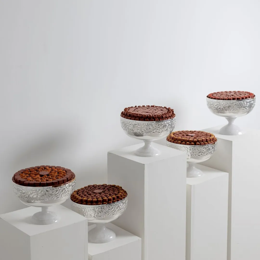 Silver Trays - 5 Trays Set