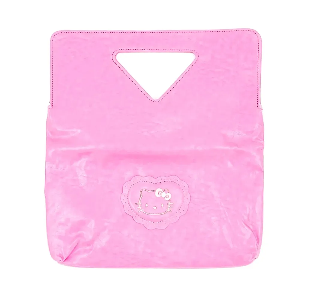 Hello Kitty Embroidered Pink Clutch