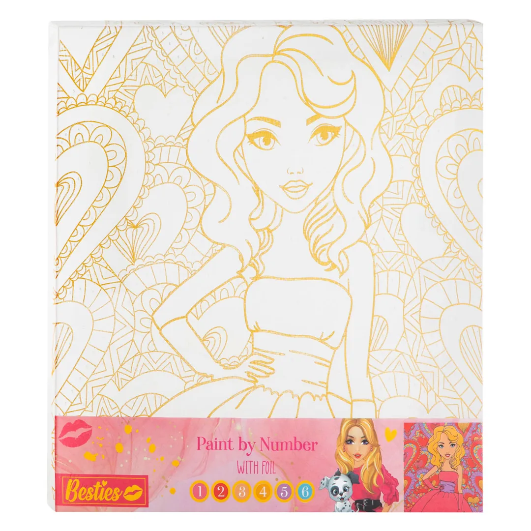Besties Paint By Number With Foil