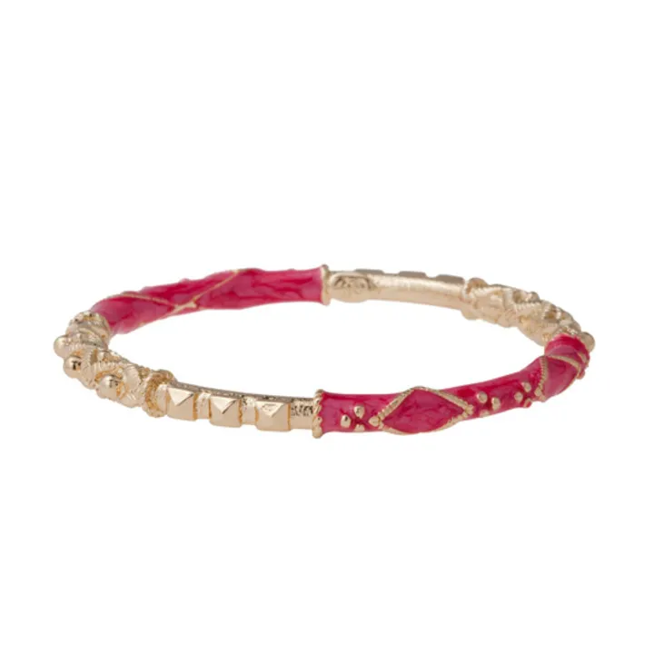 Soho Hearts - Grace Studded Bracelet - Hot Pink