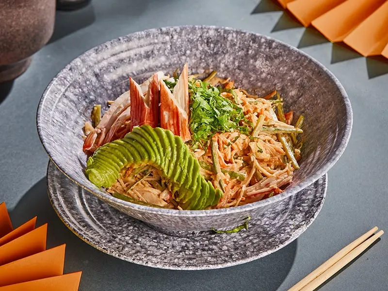 Spicy crab salad