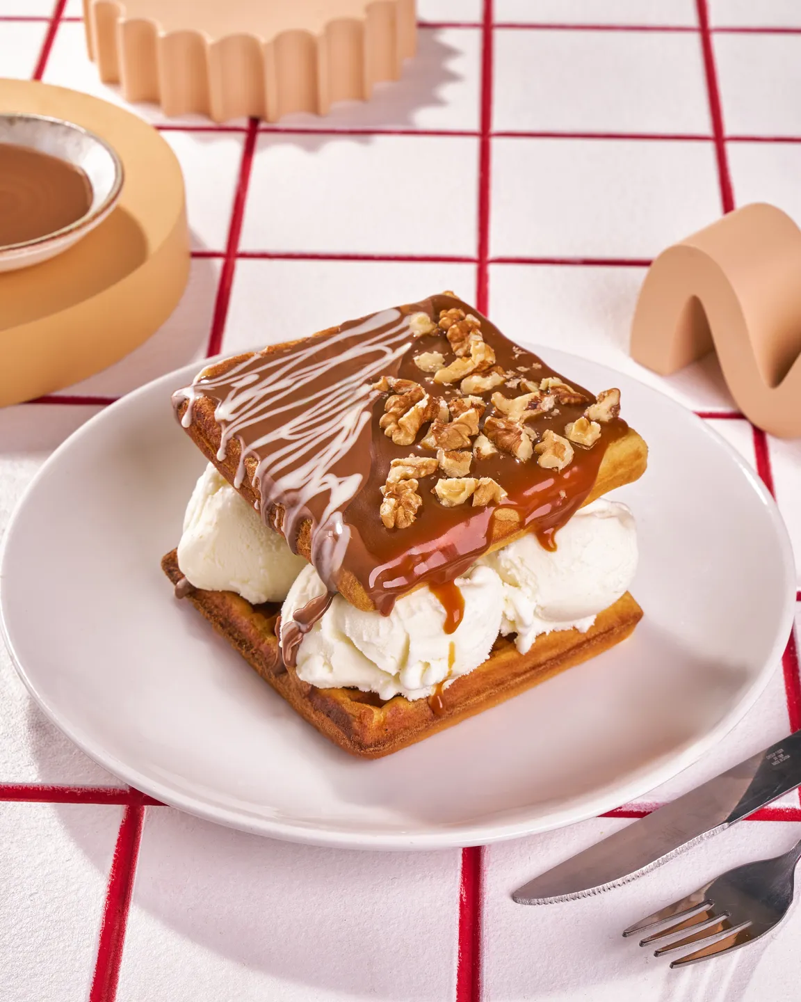 Waffle Gelato Tower