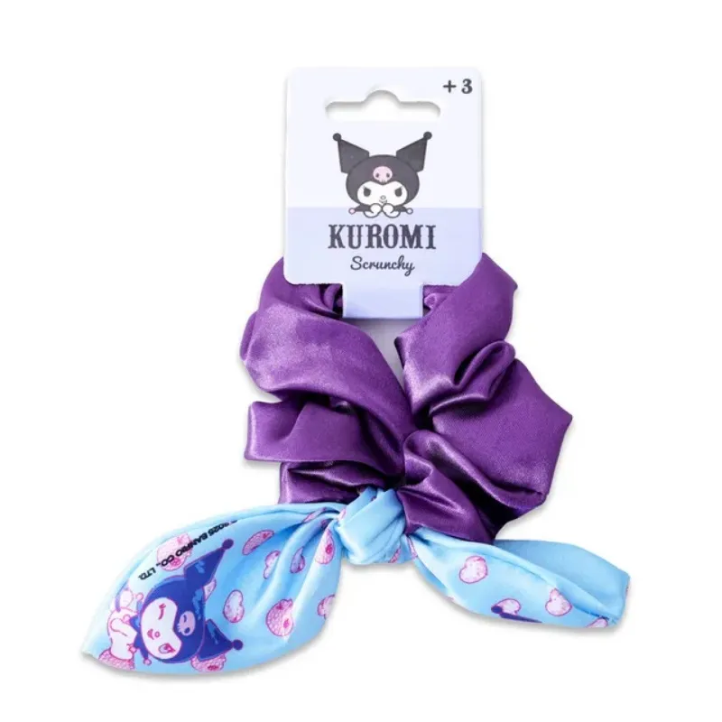 Kuromi Two Colorway Scrunchy With Print